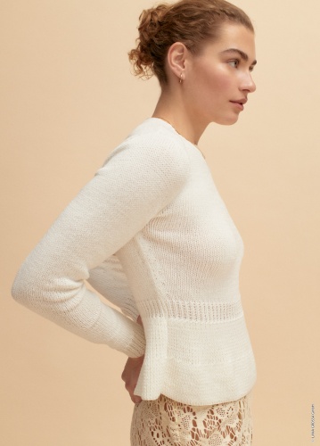 Artikelbild des Artikels “Taillierter Pulli aus Elastico “