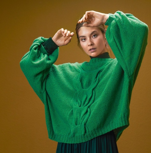 Artikelbild des Artikels “Pulli mit Zupfmuster aus Ecopuno “
