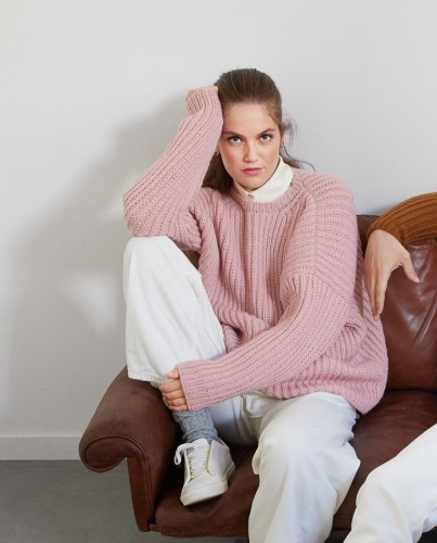 Artikelbild des Artikels “Unisex Pullover aus Alta Moda Cashmere 16 70 - Blauviolett | 36/38 bzw. 48 (600g)“
