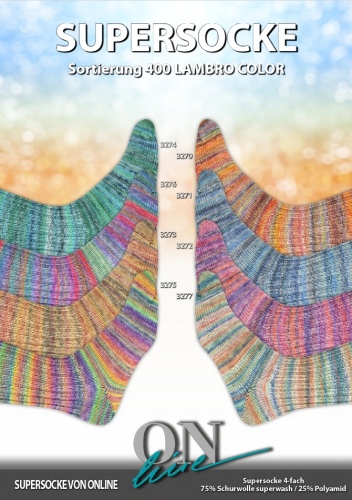 Artikelbild des Artikels “ONline Supersocke Sort. 400 Lambro Color “