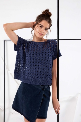 Artikelbild des Artikels “Pullover (VIII) aus Lino 784.0033 - Jeans | L-XL (450g)“