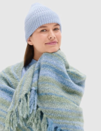 Artikelbild des Artikels “Mütze Im Rippenmuster aus Cool Wool 2087 - Weißgrün | Kopfumfang 52-56cm (100g)“