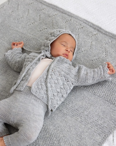 Artikelbild des Artikels “Häkeljäckchen Mit Muschelmuster aus Cool Wool Baby “