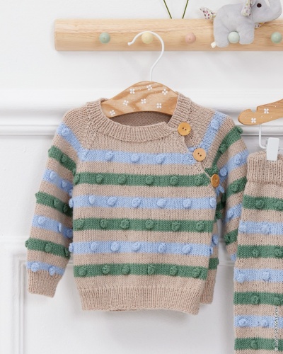 Artikelbild des Artikels “Wickeljacke Mit Noppenmuster aus Cool Wool Baby “