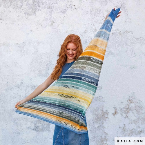 Artikelbild des Artikels “Schultertuch aus Katia Fair Cotton Infinity “