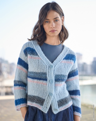Artikelbild des Artikels “Jacke Mit Streifen aus Gigante & Alpaca Air II “