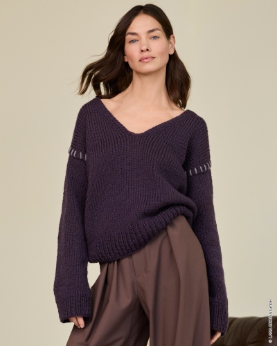 Artikelbild des Artikels “V-Pullover aus Winter Softness “