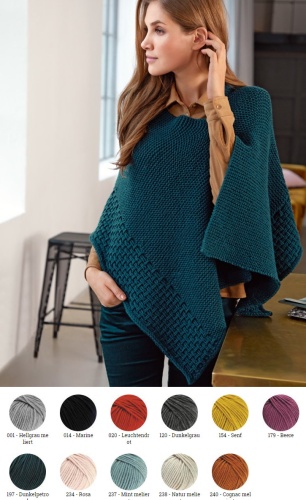 Artikelbild des Artikels “Einfacher Poncho aus Bingo (Melange) “