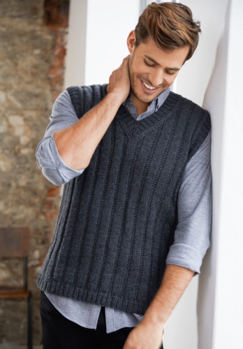 Artikelbild des Artikels “Herrenraglanpullunder aus Cool Wool Mélange (We Care) “