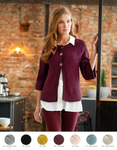 Artikelbild des Artikels “Kurze Jacke mit Halbarm aus Bingo (Melange) “