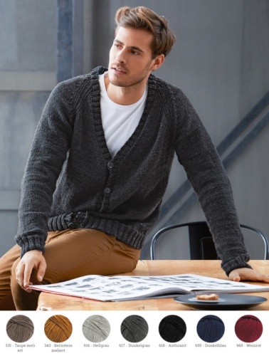 Artikelbild des Artikels “Herren-Raglanjacke aus Cool Wool Big (Melange) “