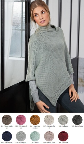 Artikelbild des Artikels “Poncho aus Cool Wool Big (Melange) “