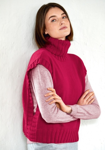 Artikelbild des Artikels “Pullunder mit Rollkragen aus Cool Wool Mélange (We Care) “