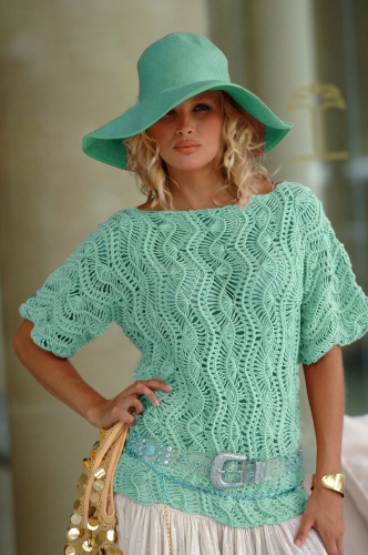 Artikelbild des Artikels “Pulli mit Gabelhäkelei aus Linie 107 Supersoft “