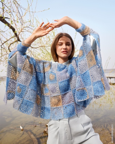 Artikelbild des Artikels “Poncho aus Silkhair Print “