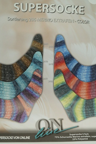 Artikelbild des Artikels “ONline Supersocke Sort. 286 Merino Color 100g “