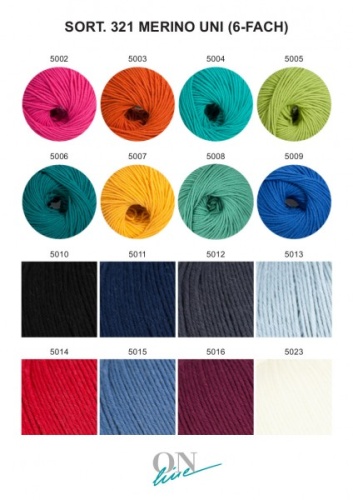 Artikelbild des Artikels “ONline Supersocke 6-fach Sort. 321 Merino Uni “