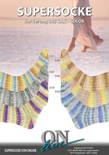 Artikelbild des Artikels “ONline Supersocke Sort. 385 Silk-Color 100g “
