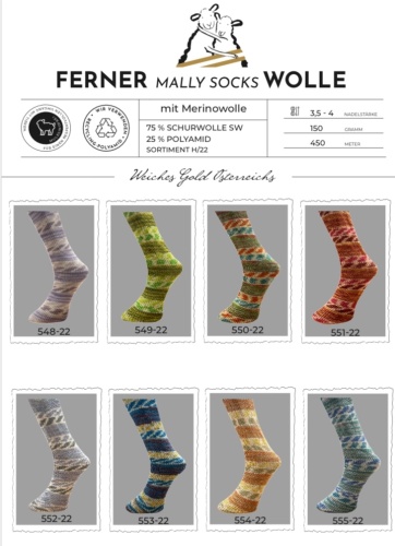 Artikelbild des Artikels “Ferner Mally Socks 6-fach Merino 2022 “