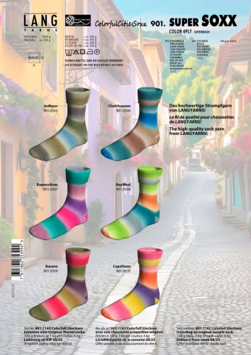 Artikelbild des Artikels “Super Soxx 100g 4-fädig Colorful Cities Soxx “