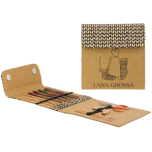 Artikelbild des Artikels “Sockennadel-Set DELUXE Design-Holz Multicolor by Tanja Steinbach “
