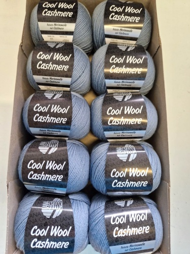 Artikelbild des Artikels “500g Lana Grossa Cool Wool Cashmere Farbe 25 Graublau “