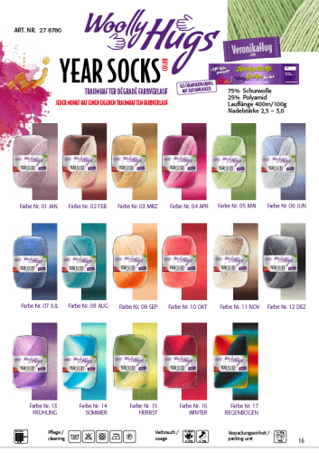 Artikelbild des Artikels “Woolly Hugs Year Socks “