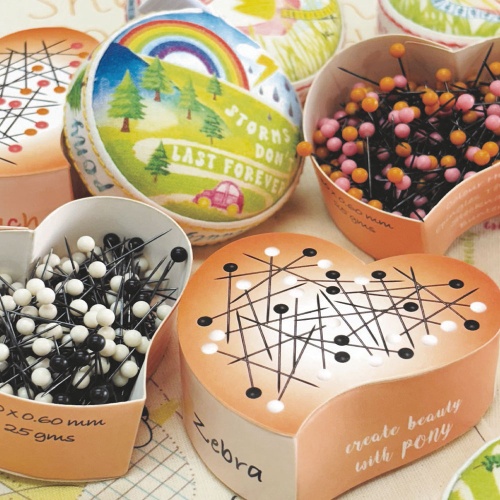 Artikelbild des Artikels “PONY Stecknadeln mit bunten Köpfen “