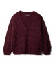 Artikelbild 3 des Artikels “Jacke Mit Zopfmuster aus Cool Merino Big 236 - Lachsrot | 50/52 (750g)“