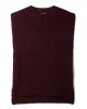 Artikelbild 3 des Artikels “Pullunder Mit Schlitz aus Cool Wool Mélange 1404 - Schwarzrot meliert | 44/46 (600g)“