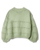 Artikelbild 3 des Artikels “Oversize-Pullover Mit Lochstreifen-Muster aus Cool Wool Superbig 42 - Graubraun | 36/38 (600g)“
