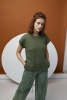 Artikelbild 4 des Artikels “Kurzarmpullover Top Down Saya aus Noёlle 1134.0098 - Olive | L (175g)“