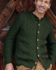 Artikelbild 4 des Artikels “Herrenjacke Mit Zopfmuster aus Cool Wool 477 - Zartrosa | 54/56 (900g)“