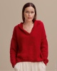 Artikelbild 4 des Artikels “Hoodie Mit V-Ausschnitt aus Cool Merino 34 - Rot | 40/42 (500g)“