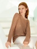 Artikelbild 5 des Artikels “Pullover mit Röschen- und Fallmaschenmuster aus Linarte 305 - Lavendel | 44 (550g)“