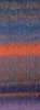 102 - Graubraun/Petrolblau/Mandarin/Graurot