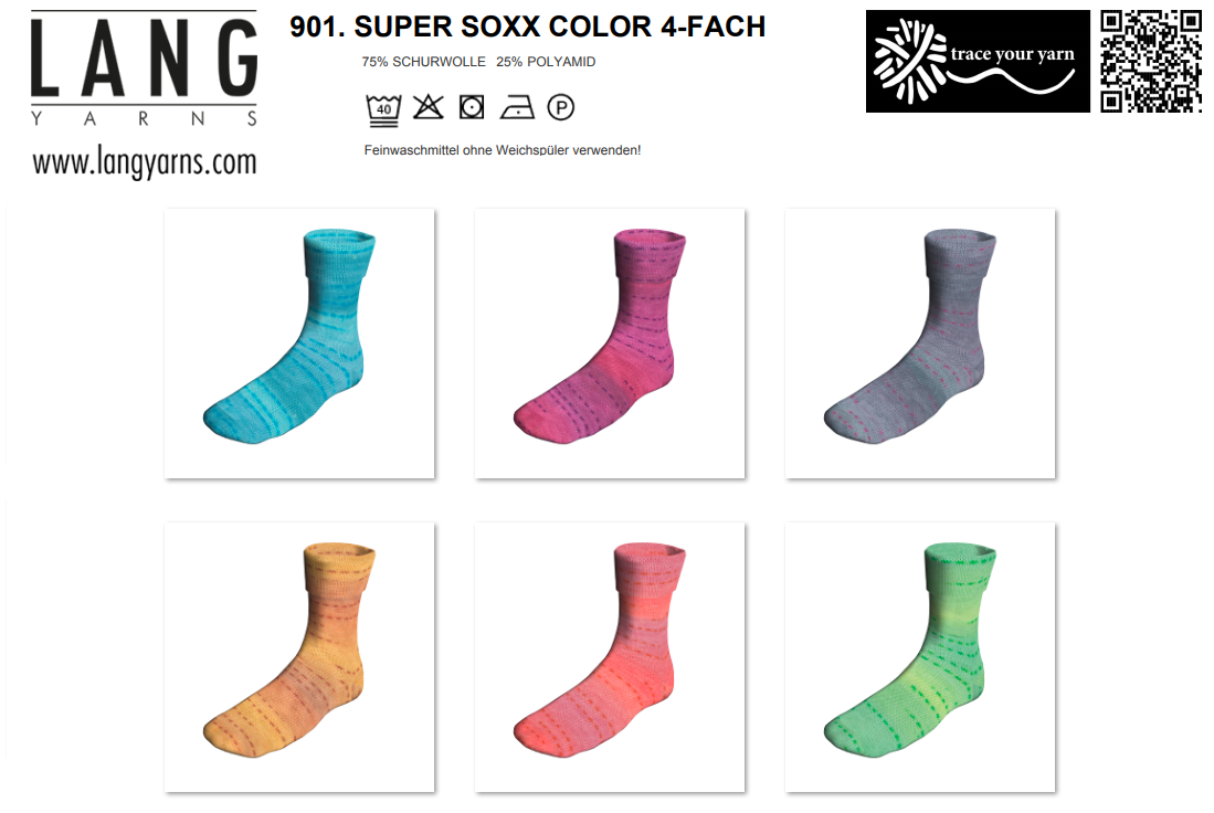 Artikelbild 1 des Artikels “Super Soxx 100g 4-fädig Space Color “