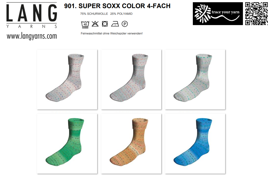 Artikelbild 1 des Artikels “Super Soxx 100g 4-fädig HappyDots “