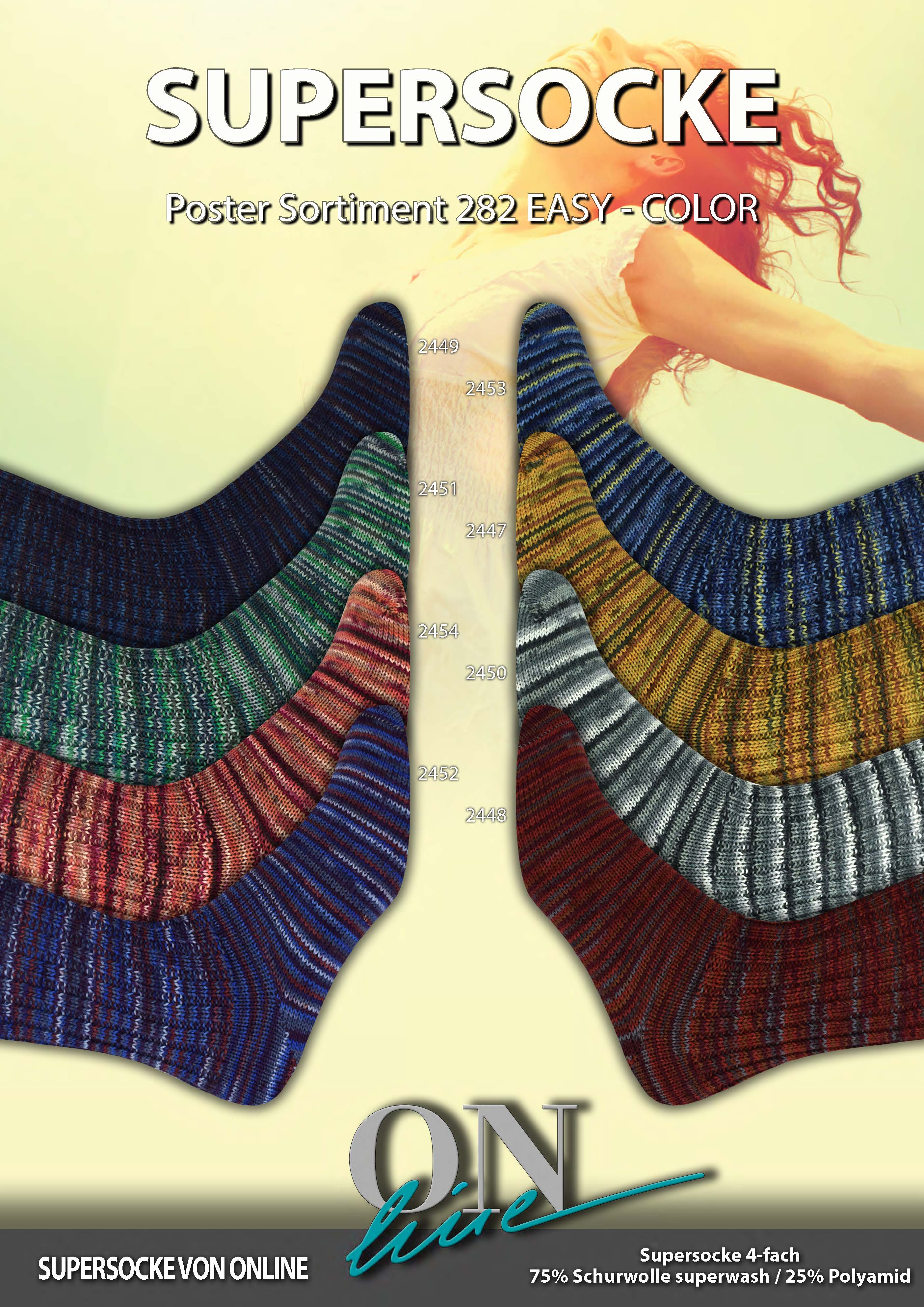 Artikelbild 1 des Artikels “ONline Supersocke Sort. 282 Easy-Color 100g “