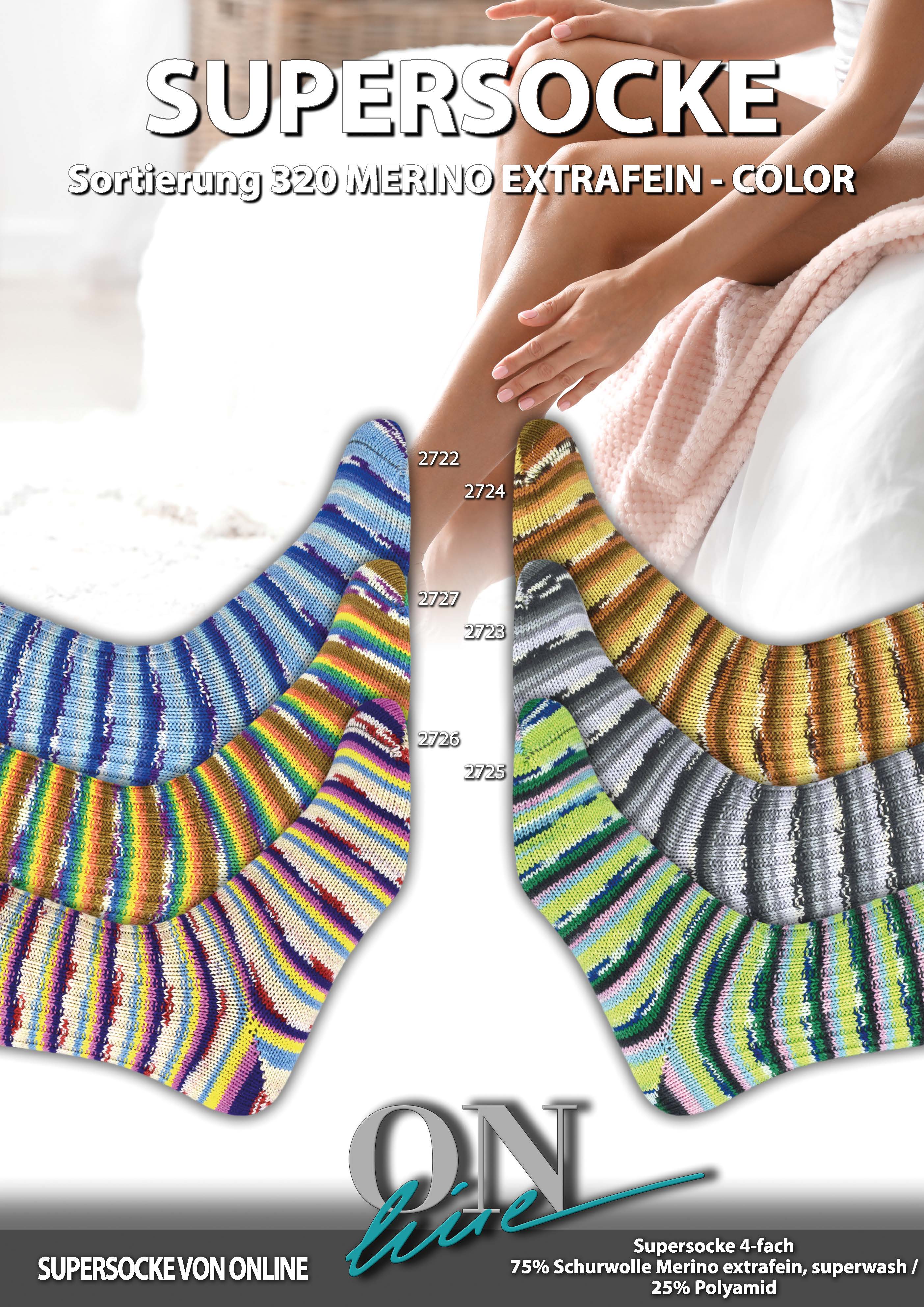 Artikelbild 1 des Artikels “ONline Supersocke Sort. 320 Merino Extra Fine 100g “