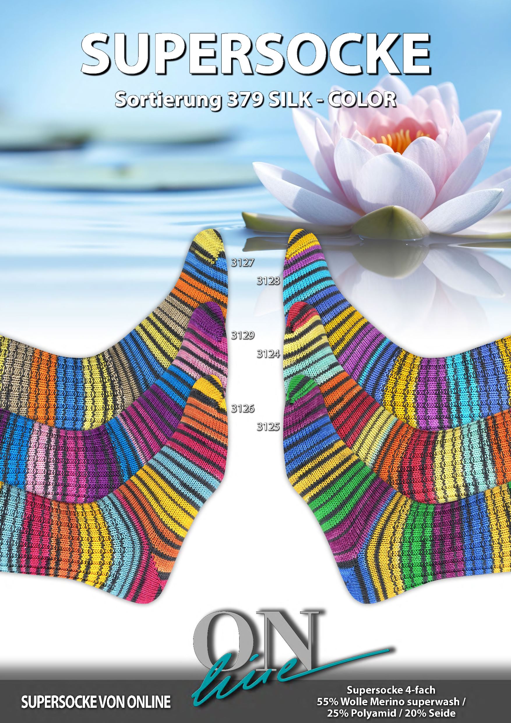 Artikelbild 1 des Artikels “ONline Supersocke Sort. 379 Silk-Color 100g “