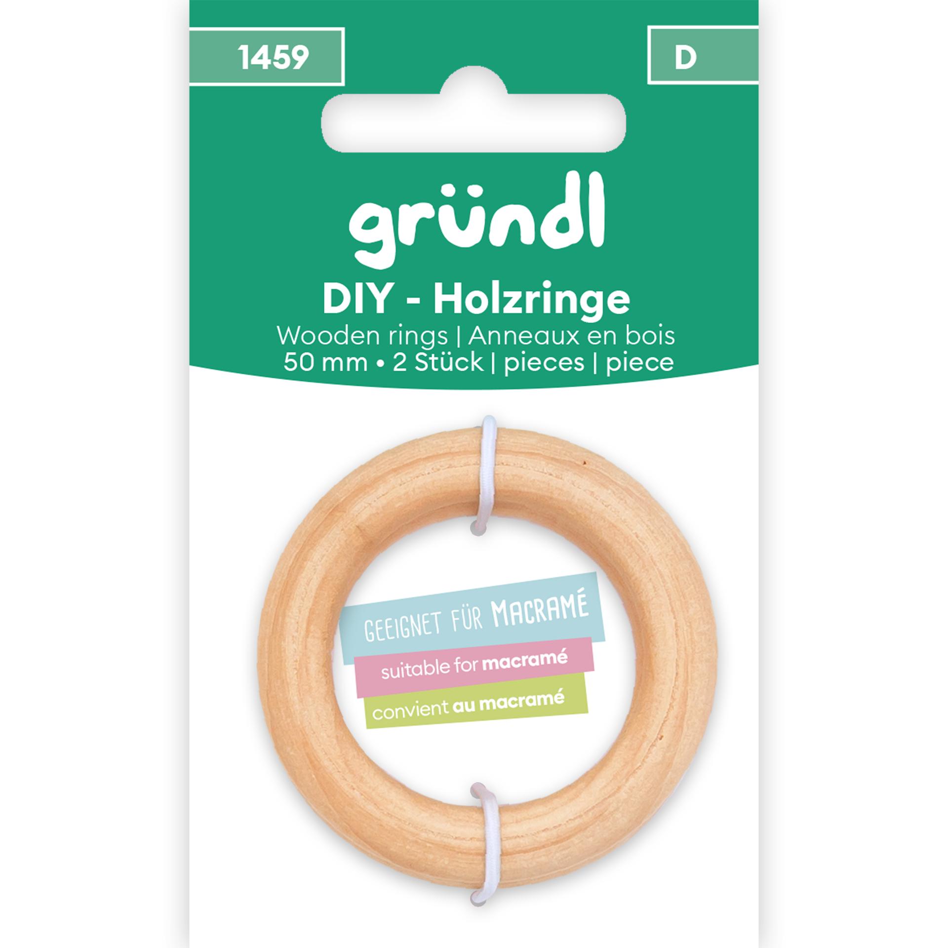 Artikelbild 1 des Artikels “Gründl DIY Holzringe 50 mm, 2 Stück “