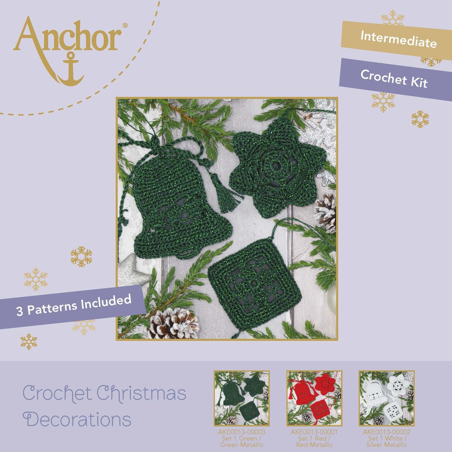 Artikelbild 1 des Artikels “ANCHOR Häkelset 1 GRÜN/GRÜN Metallic Christmas “