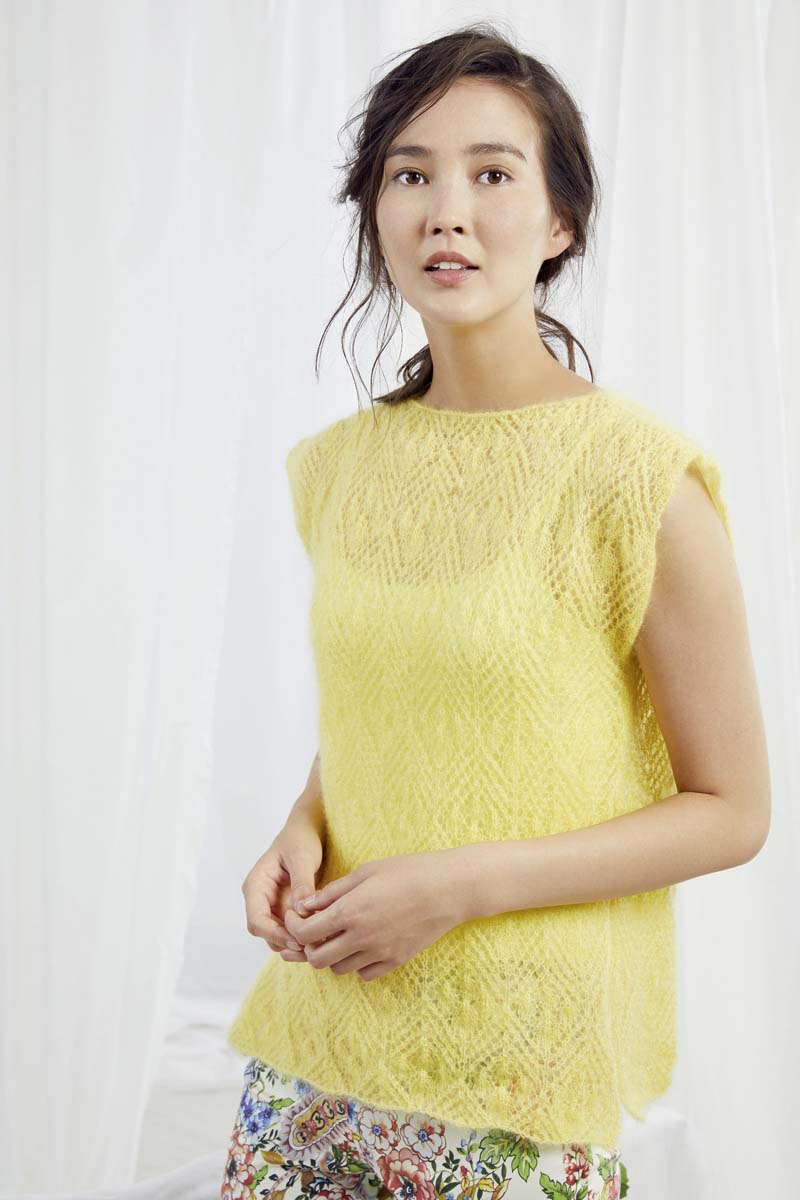 Artikelbild 1 des Artikels “Ärmelloser Pullover aus Mohair Luxe “