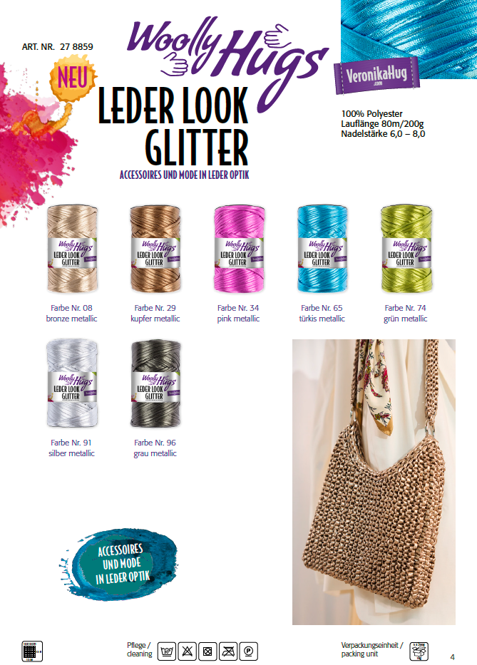 Artikelbild 1 des Artikels “Woolly Hugs Leder Look Glitter “