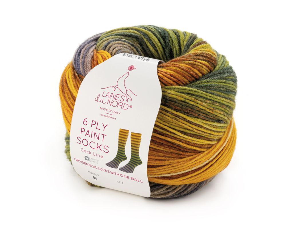 Artikelbild 1 des Artikels “Laines du nord Paint Socks 6-ply “