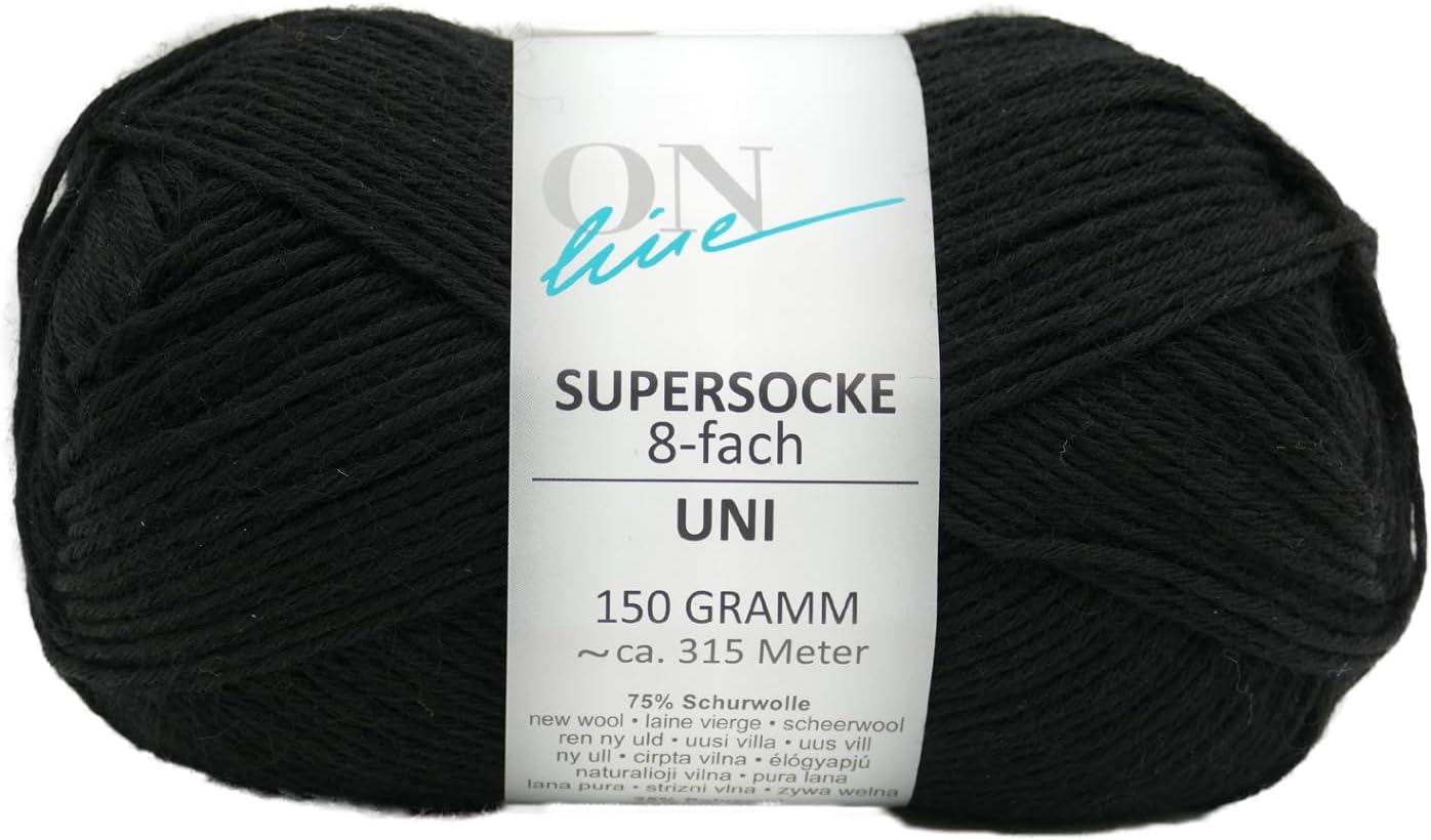 Artikelbild 1 des Artikels “ONline Supersocke 8-fach Sort. 405 Uni “