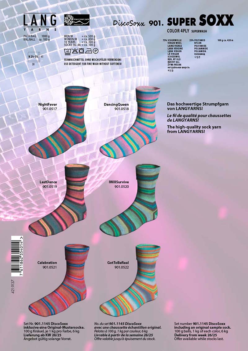 Artikelbild 1 des Artikels “Super Soxx 100g 4-fädig Disco Soxx “