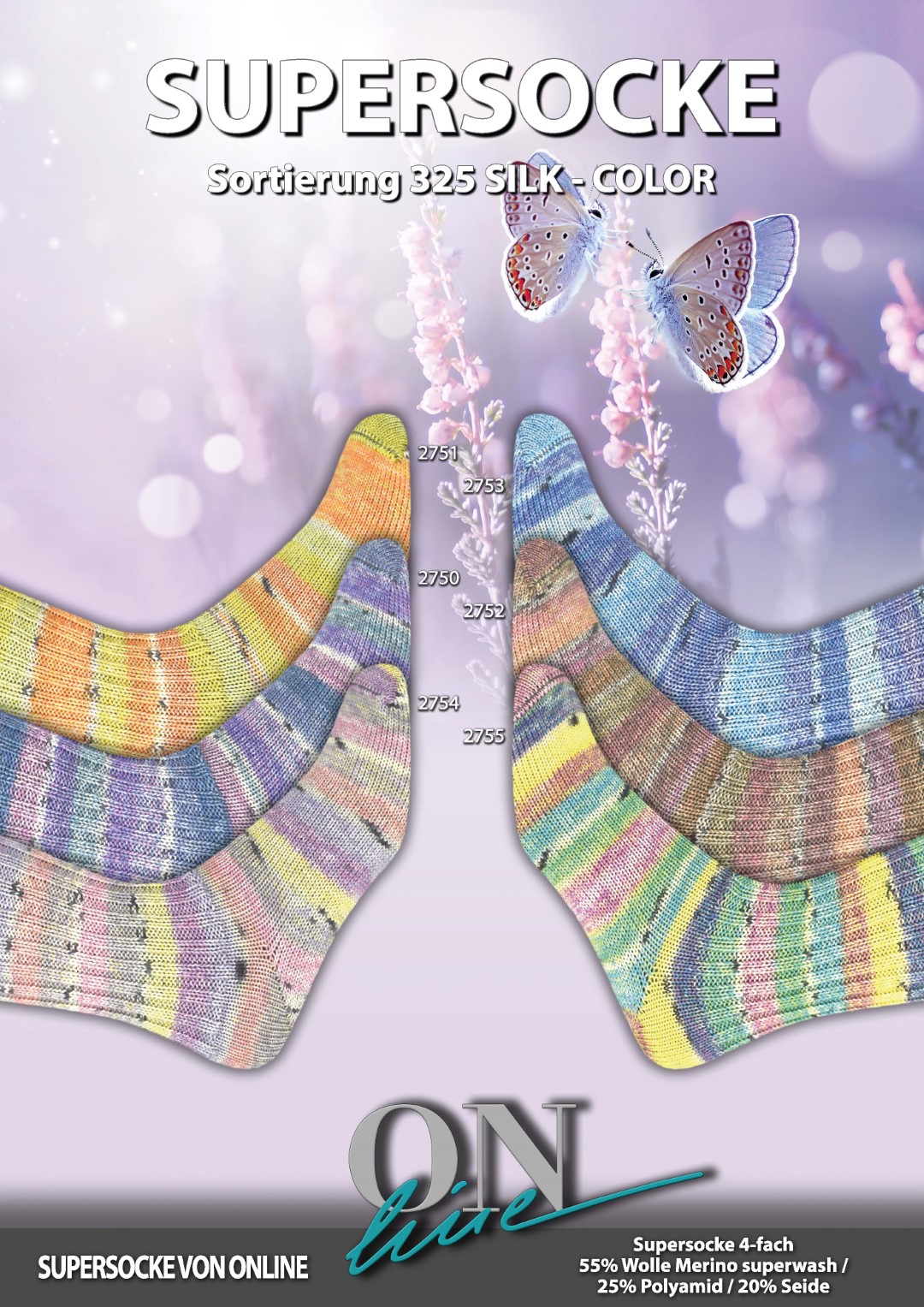 Artikelbild 1 des Artikels “ONline Supersocke Sort. 325 Silk-Color 100g “
