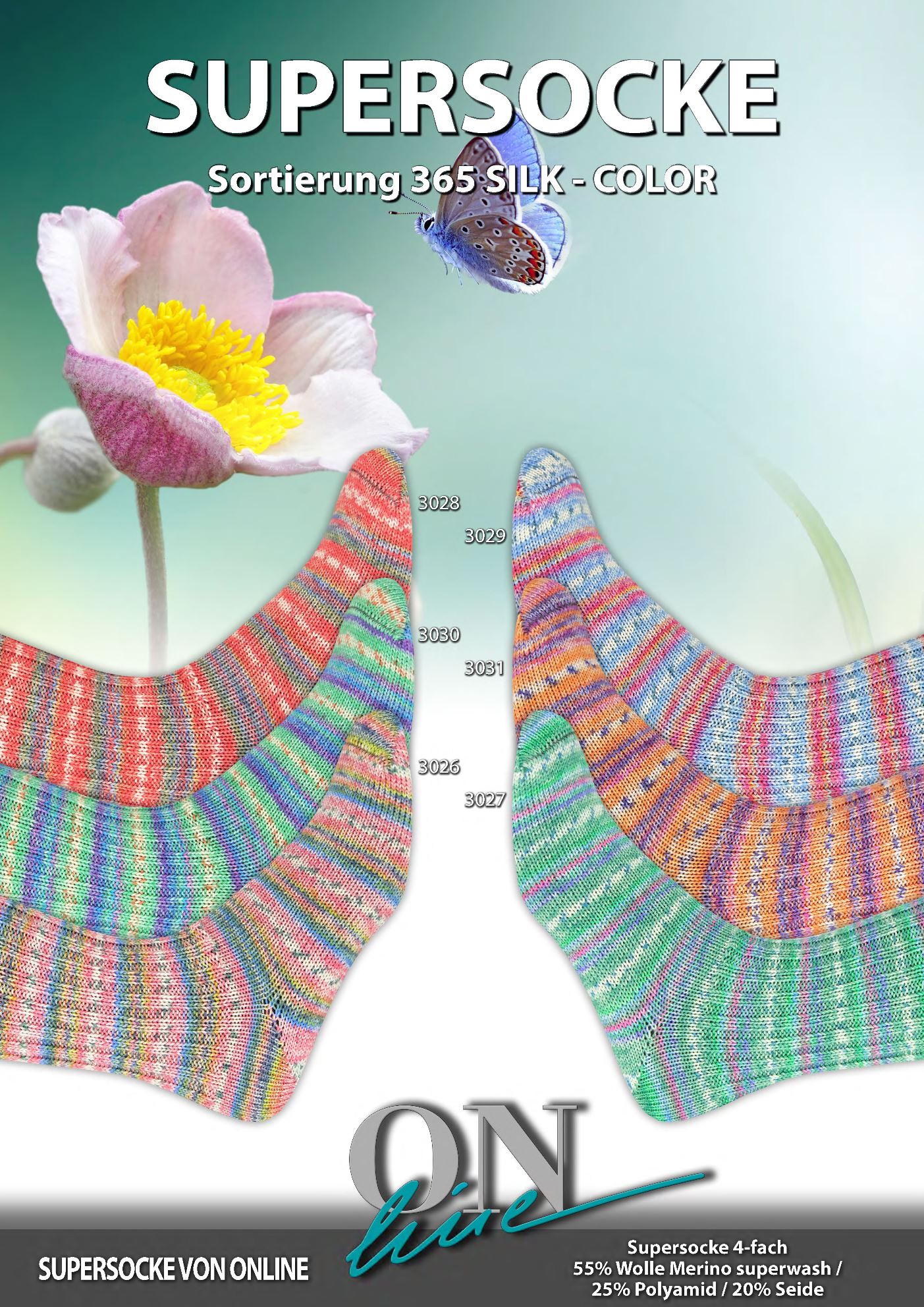 Artikelbild 1 des Artikels “ONline Supersocke Sort. 365 Silk-Color 100g “